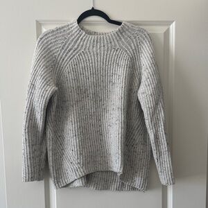 Madewell Light Gray Ribbed Women's Sweater